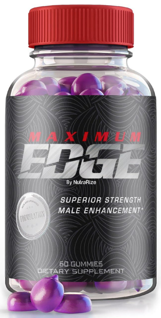 Maximum Edge Male Gummies - Maximum Edge Supplement for Men, A Daily Formula for Overall Wellness and Peak Performance, Maximum Edge Extra Strength Formula, MaximumEdge Gomitas Reviews (60 Gummies)