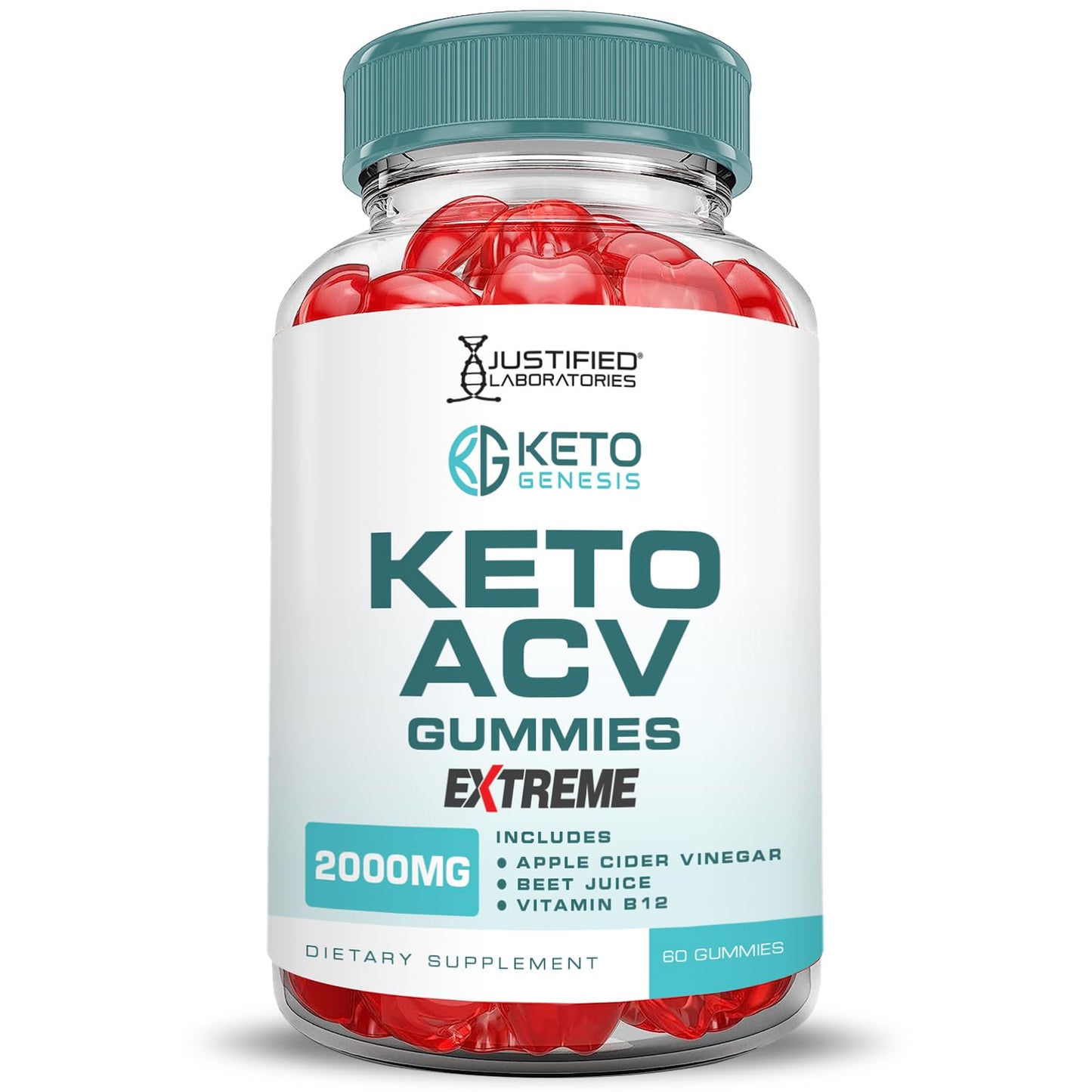 (3 Pack) Keto Genesis Keto ACV Gummies Extreme 2000MG Keto Genesis Keto Gummies Advanced Formula Apple Cider Vinegar with Pomegranate Beet Juice Powder B12 Vegan Non GMO 180 Gummys