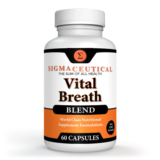 Sigmaceutical Respiratory Formula - Lung Cleanse for Smokers - Breathe Clear, Healthy & White - Lung Detox for Smokers - Respiratory Supplement for Lung Health - 60 Capsules