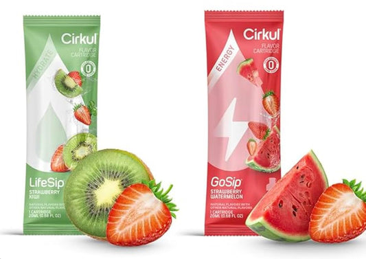 Cirkul Hydrate Flavor Cartridges Energy Drink Mix Assorted Strawberry Variety Pack 2 Pack
