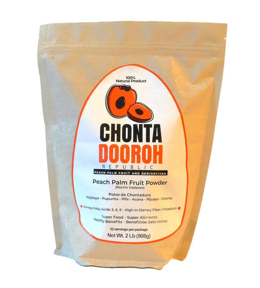 Chontaduro Powder | Peach Palm Fruit Powder | 100% Natural | Protein Powder | Rich in Omega 3 6 9, Fiber & Digestive Enzymes | Superfood for Gut Health & Energy | 2 Lbs / 908g