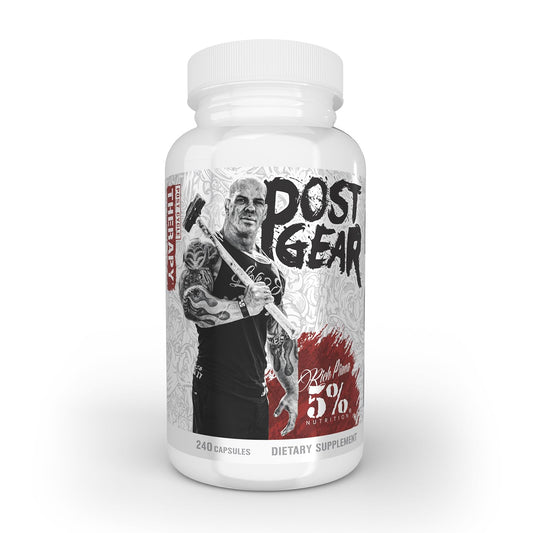 5% Nutrition Rich Piana Post Gear PCT Support Booster | Estrogen Blocker, Aromatase Inhibitor | Post Cycle Therapy Supplement | DAA, DIM, Longjack, Stinging Nettle, Milk Thistle, 240 Capsules
