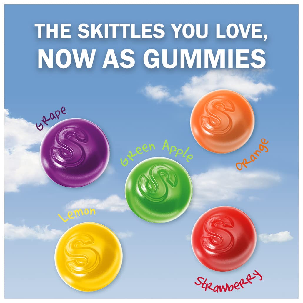 SKITTLES Gummy Candy Original and Wild Berry 58oz Bag Bundle  Includes 4 Bags  232 Total Oz