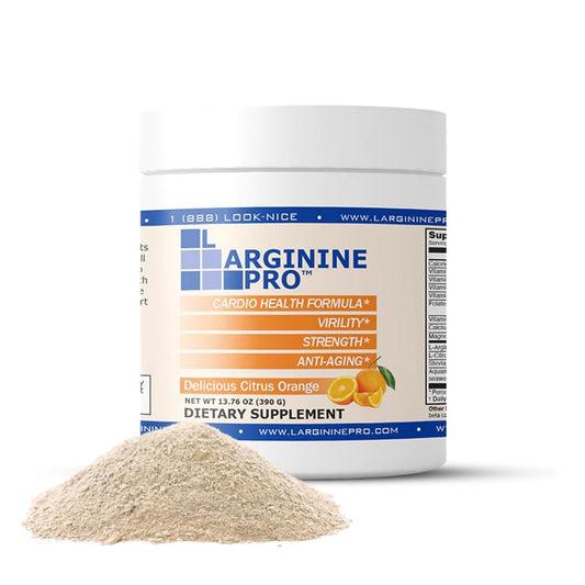 L-ARGININE PRO | 5,500mg L-Arginine Plus L-Citrulline 1,100mg Powder Drink Mix Supplement for Increased Nitric Oxide Production | Promotes Endurance (30 Servings (Pack of 2), Raspberry & Grape)