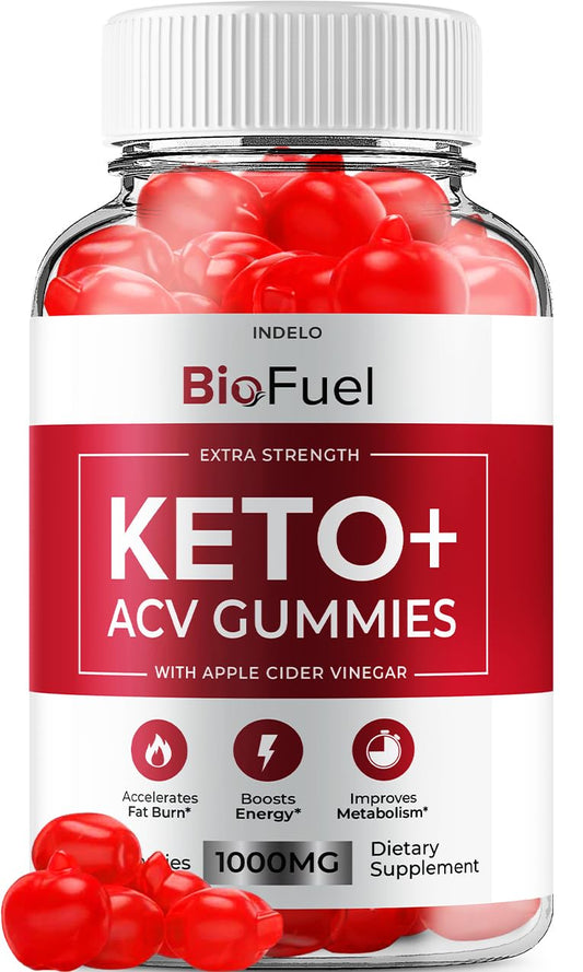 Bio Fuel Keto ACV Gummies - Advanced Formula BioFuel Keto Plus ACV Gummies Apple Cider Vinegar Bio Fuel ACV, Weight Management Gummies Dietary Supplement Reviews Men Women (60 Gummies)