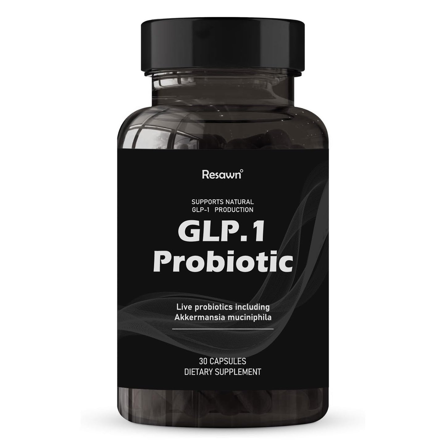 MAPUG GLP-1 Probiotic 30 Capsules - 500M AFU Multi-Strain Probiotic + Prebiotic, Naturally Support GLP-1 Production & Curb Appetite, Delayed Release, Third-Party Tested, for Men & Women (1-Pack)