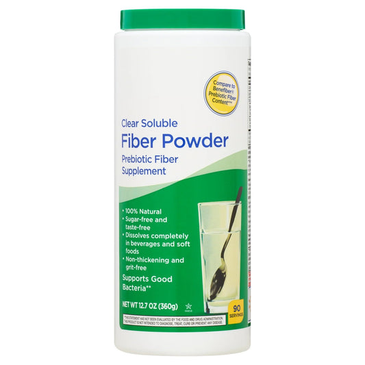 Clear Soluble Fiber Powder 12.7 oz - Daily Clear Fiber Powder Unflavored, Sugar-Free for Adults. (Pack of 1)