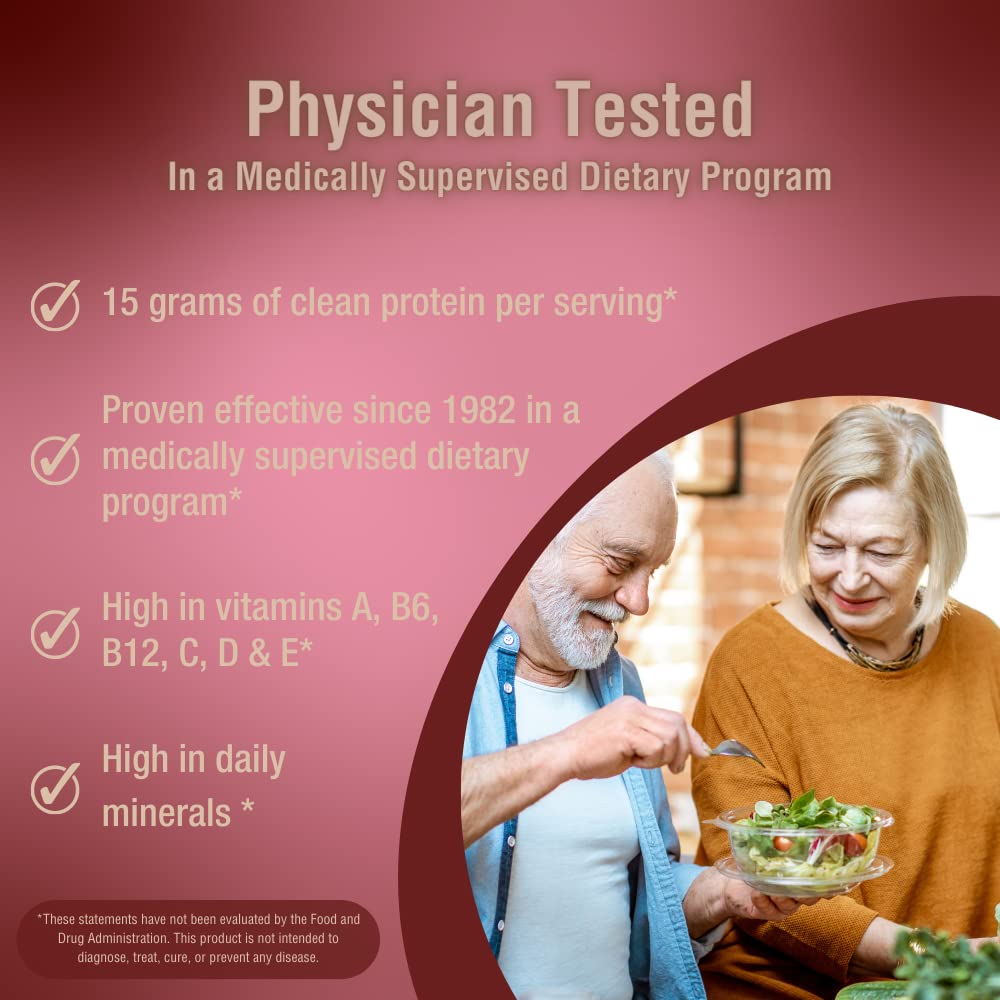 Diet Plan Meal Replacement - Vanilla - 14 single packet Servings Weight Loss Powder - 15g Protein - 3g Fiber - 24 Vitamins & Minerals Shake Smoothie - Physician approved since 1982