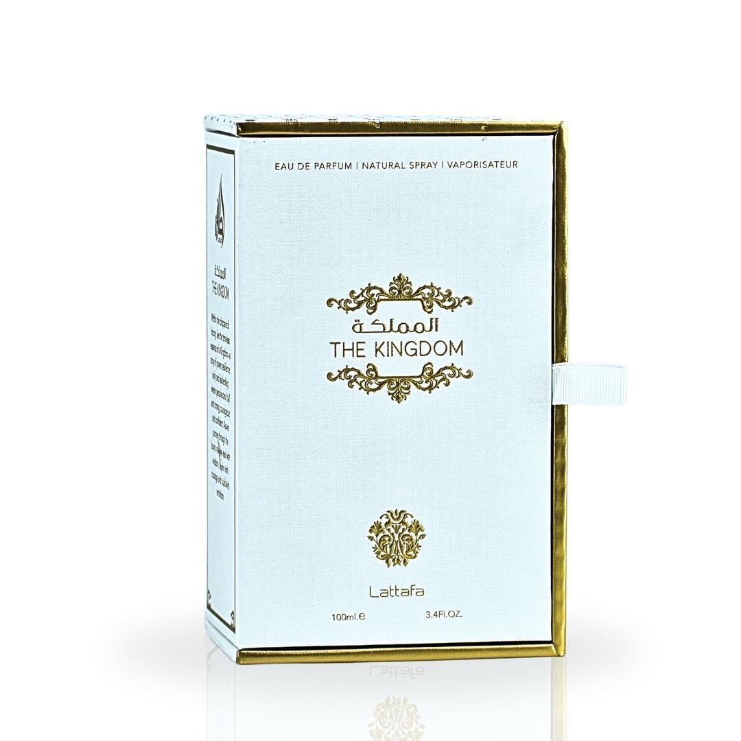 Lattafa The Kingdom Eau De Parfum Spray for Men, 3.4 Ounce