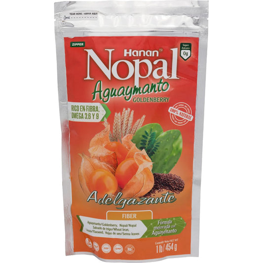 Nopal Mix GOLDENBERRY (Aguaymanto) | 100% Natural High Fiber Blend | 1lb (454g) |Detox, Improved Digestion and Increased Energy
