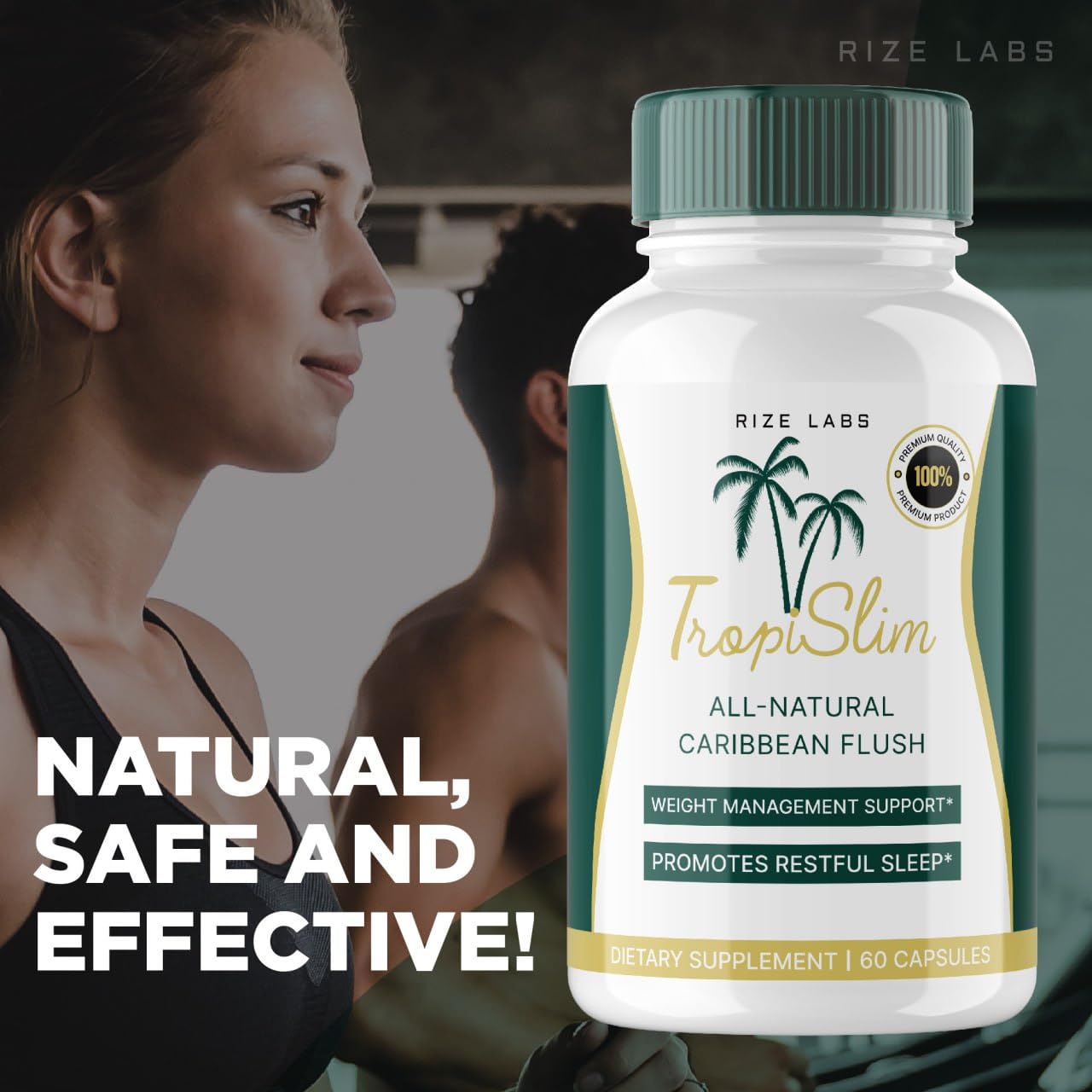 (Official 5 Pack) Tropislim, Tropislim All Natural Caribbean Flush, Weight Loss Supplement, Tropislim Slimming Capsules for Women, Healthy Lifestyle + Leaner Physique, Tropical Reviews (300 Capsules)