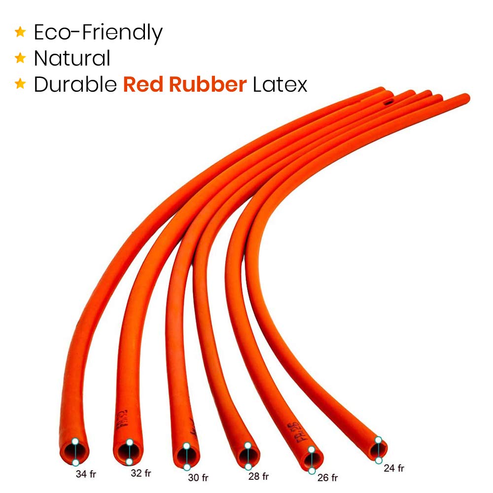 HealthAndYoga™ Enema Rubber Colon Tube - Open End (20” x 22 FR) - Replaceable Compatible Enema Kit Supplies- Comfortable, Deeper & Higher Gut Cleanse- Suitable for Coffee, Water & Gerson Therapy
