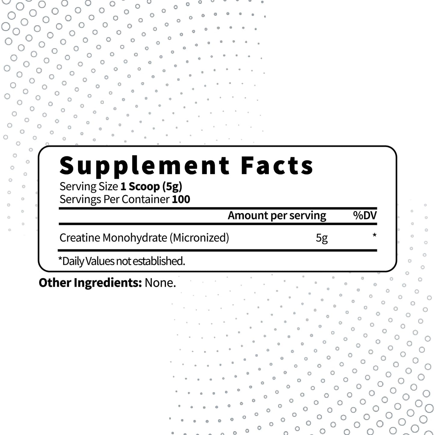 Type Zero Creatine Monohydrate (Unflavored | 500g), 5000 mg Per Serving, Micronized, Zero Sugar, Keto Friendly & Gluten Free, 100 Servings