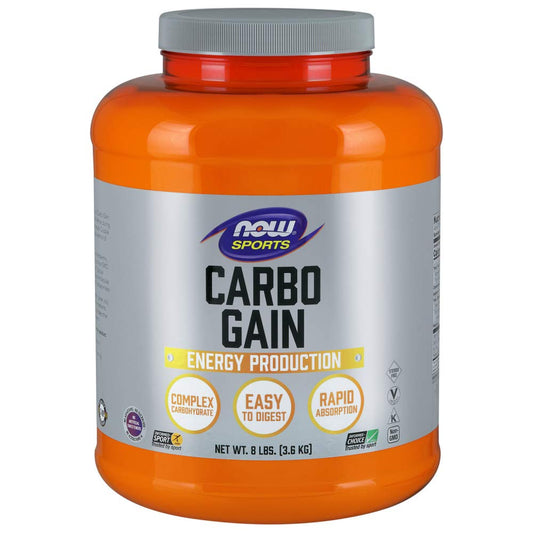 NOW Foods Sports Nutrition, Carbo Gain Powder (Maltodextrin), Rapid Absorption, Energy Production, 8-Pound