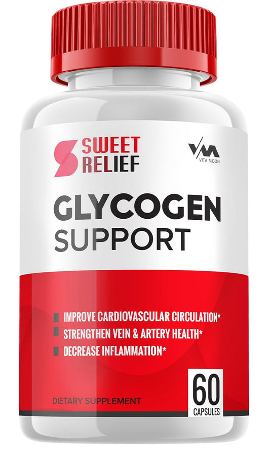 (1 Pack) SweetRelief Glycogen - Sweet Relief Capsule Cleaner, SweetRelief Pills, Advanced Formula for Overall Wellness, Sweet Relief Glycogen Reviews, 60 Capsules