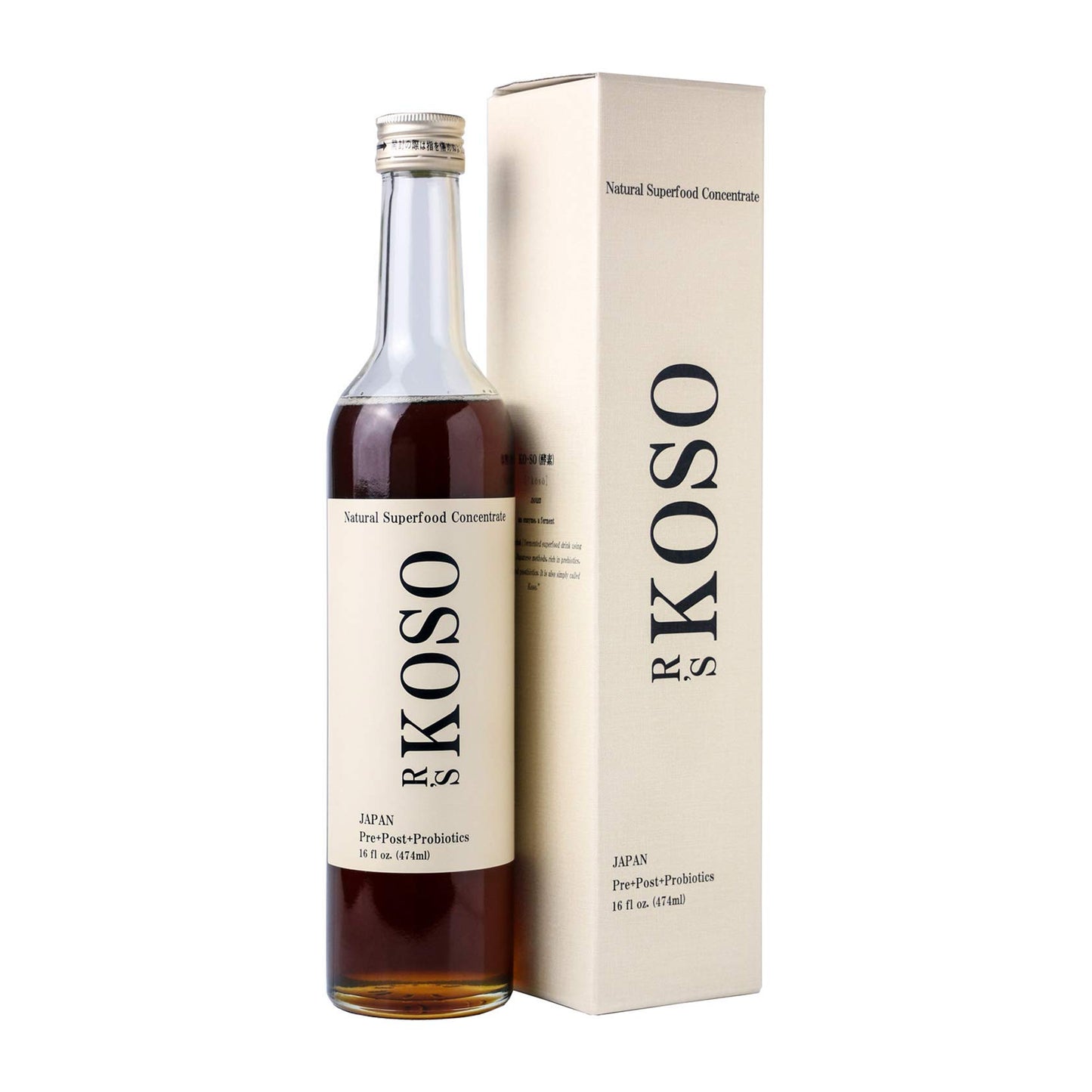 3-Day Cleanse by R's KOSO - Japanese Enzyme Drink Rich in Probiotics and Prebiotic, Made from 100+ Vegetables ? Fruits - Natural Support for Better Digestion & Gut Health + Detox + Cleanse - 16oz