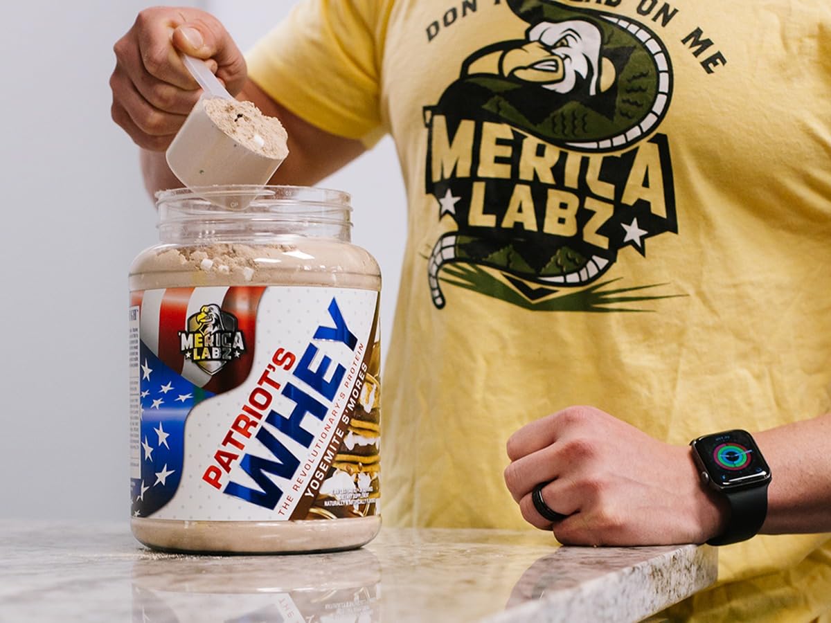 'Merica Labz Patriot's Whey, The Revolutionary's Protein, 25G Protein, 25 Servings (Fortuitous Keepsakes)