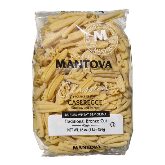 Mantova Caserecce Bronz Die Pasta Italian Bronze Die Caserecce Pasta  100 Durum Wheat Semolina Bronze Die Caserecce  16 Oz Pack Of 6  Product Of Italy