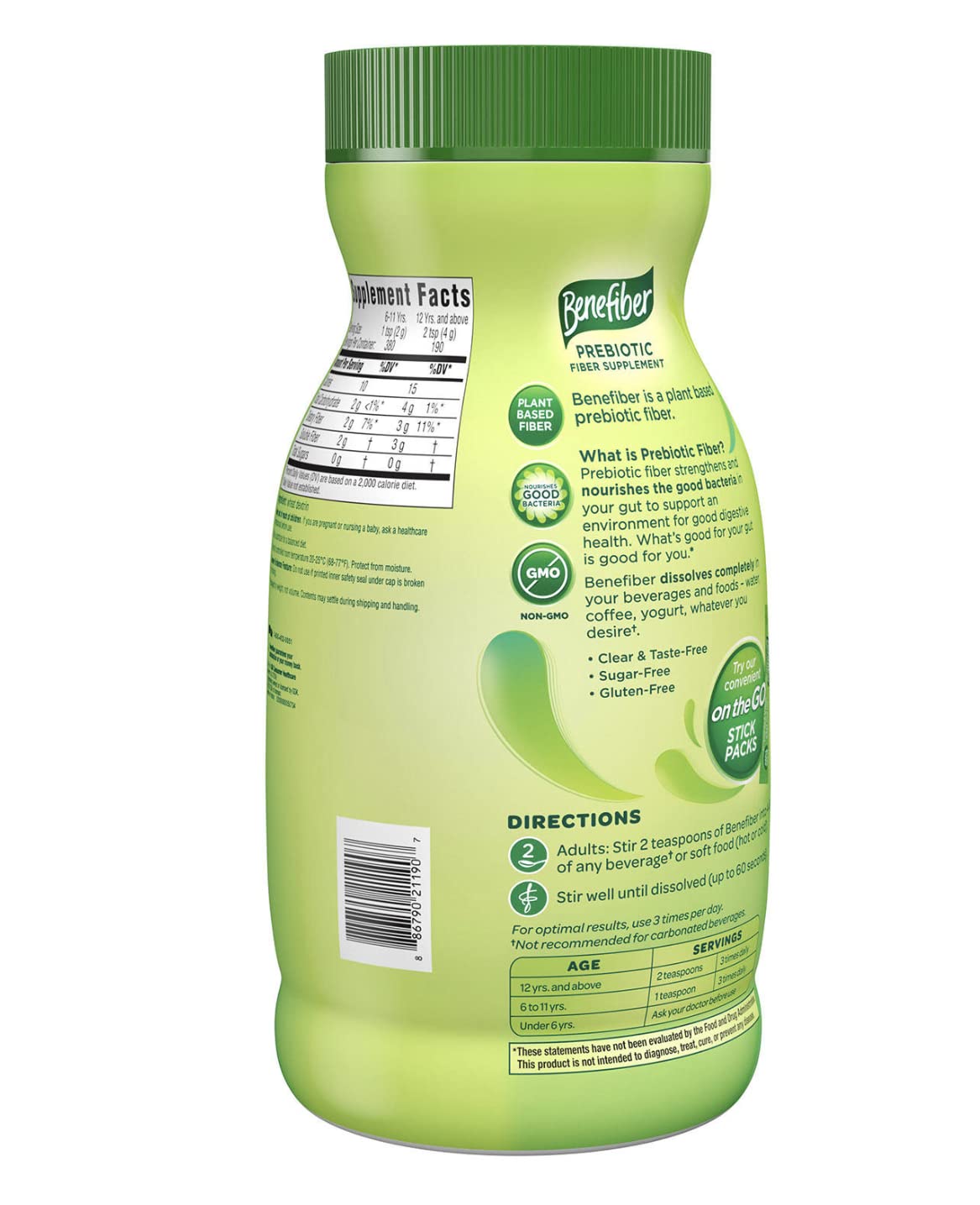 Benefiber Fiber Supplement - 760g 190 Servings
