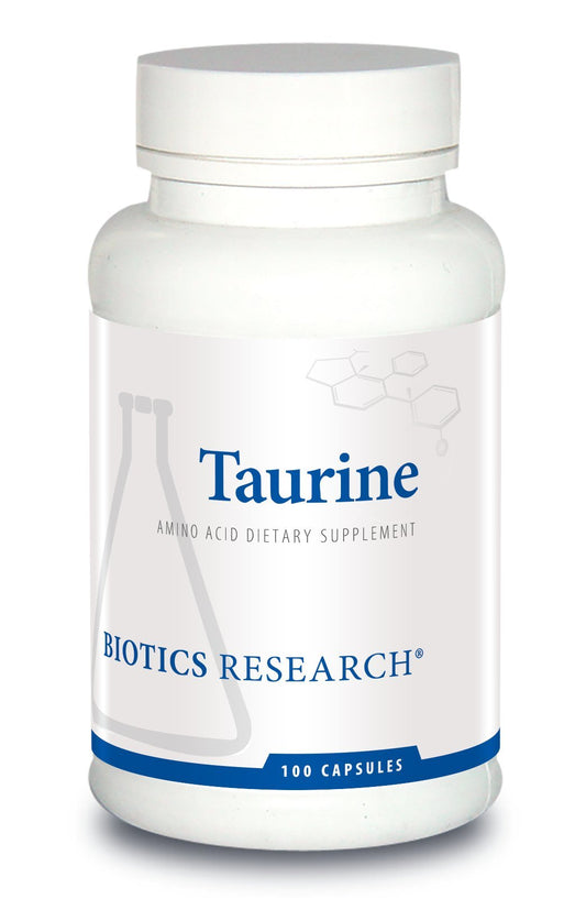 Biotics Research Taurine - 500 mg Taurine, Amino Acid, Brain Health, Cardiovascular Health, Antioxidant. 100 Capsules.