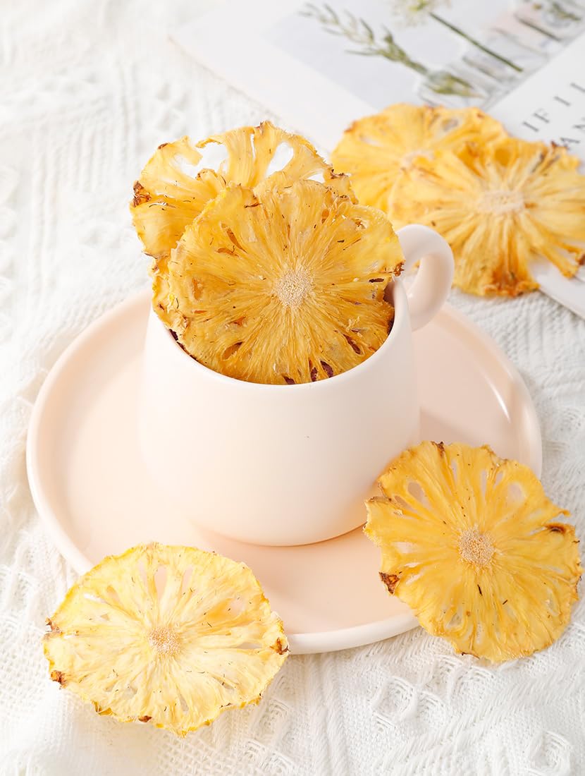 Premium Dried Pineapple 5 Oz142gDehydrated Pineapple Slices100 NaturalNo Sugar Added  No Additives