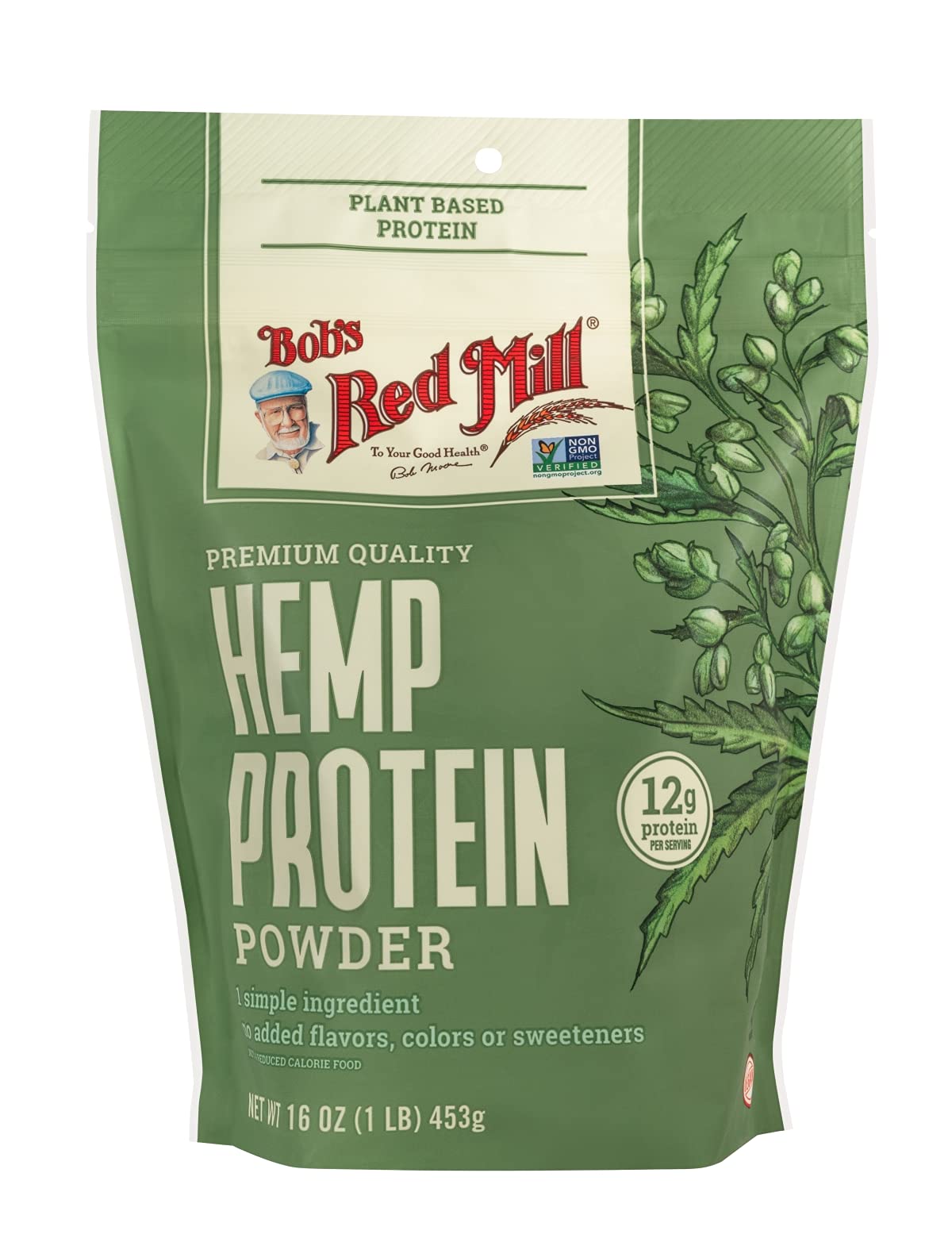 Bob's Red Mill Hemp Protein Powder, 16oz (Pack of 4) - Non GMO, Vegan, Paleo Friendly, Keto Friendly, Kosher