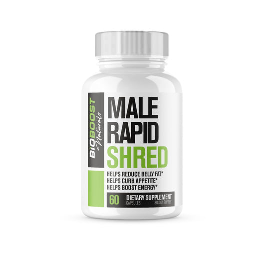 Rapid Shred | Fat Burner for Men Weight Loss Pills | Appetite Suppressant, Metabolism Booster, Carb Blocker | Extra Strength Supplement | Extra Strength Slimming Weight Loss Diet Pills - 60 Capsules