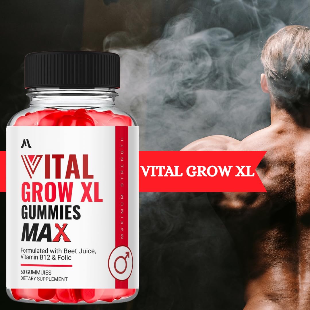 Vital-Grow XL Gummies | Vi-tal Gr-ow -XL Max Advanced Formula | Vital Grow X-L Male Gummies|(60-Pack of 1)