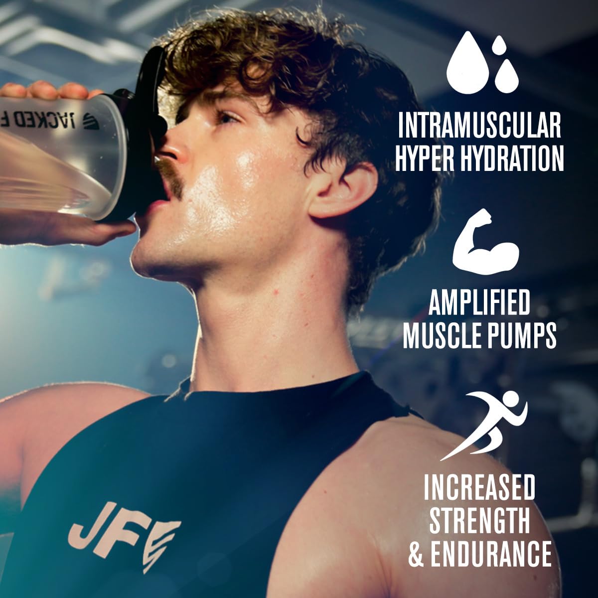 Jacked Factory Liquid Glycerol Cell Volume Hyper Hydrator - Pump Pre Workout with Vegan Glycerol, BetaPower, & Electrolytes for Hydration, Muscle Pumps, & Strength - 60 Servings, Unflavored