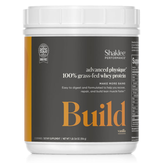 Shaklee - Performance® Advanced Physique® 100% Grass-Fed Whey Protein: Fast-Absorbing Formula - 20g Protein 110 Calories - Vanilla - 20 Servings
