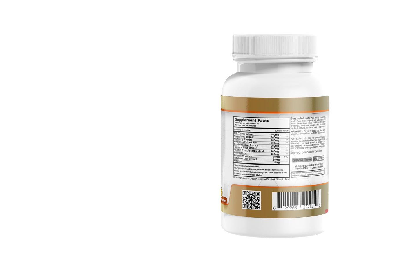 MUSCLEOLOGY Dtox: Liver and Kidney Support Supplement.