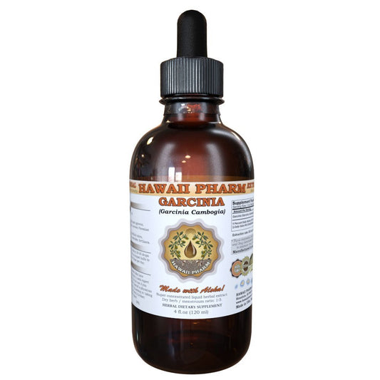 HawaiiPharm Pure Garcinia Liquid Extract, Organic Garcinia (Garcinia cambogia) Tincture, Herbal Supplement, Made in USA, 2 fl.oz