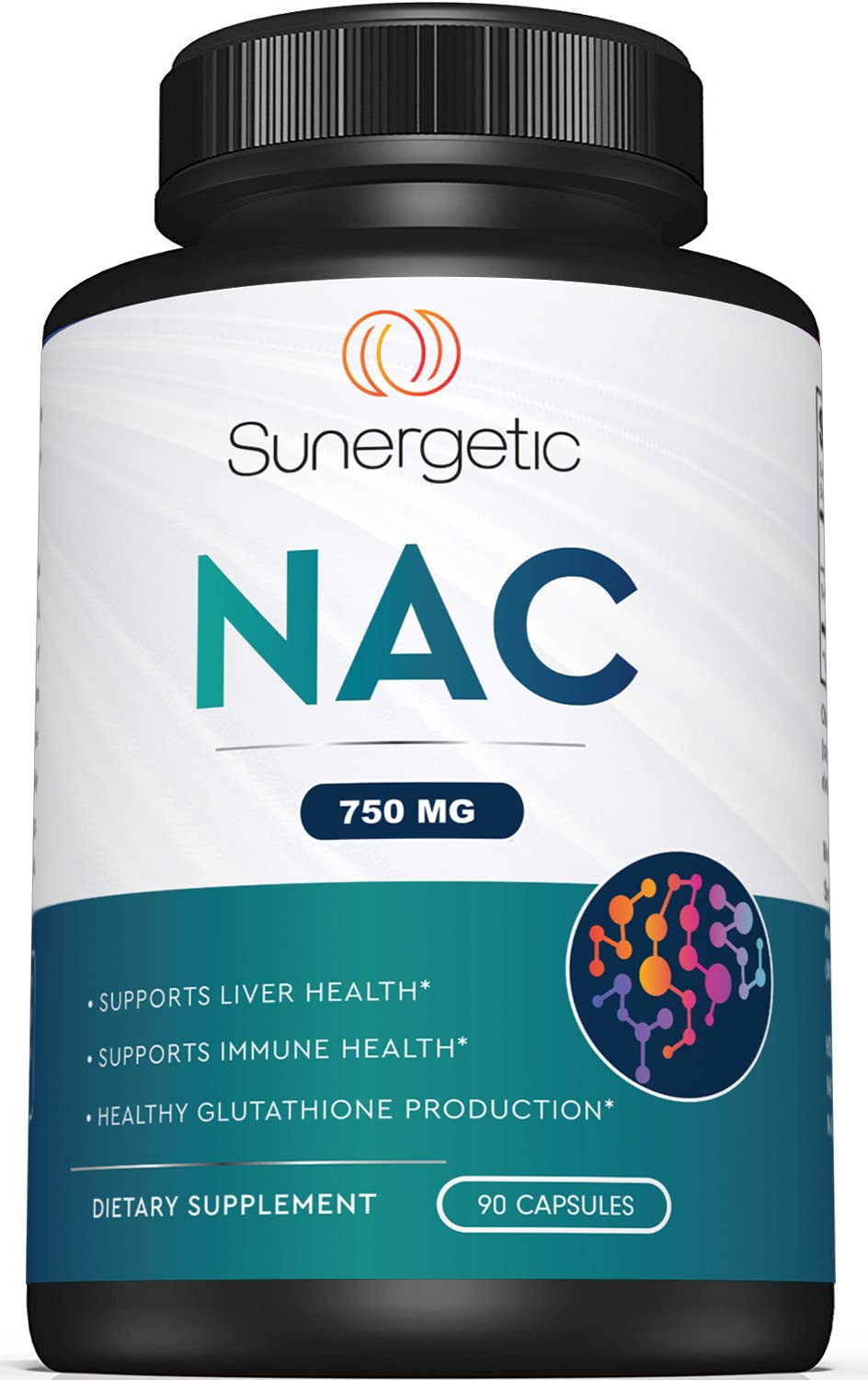 Premium NAC Supplement N-Acetyl Cysteine - 750mg Per Capsule - Supports Liver, Detox Immune, Cellular & Respiratory Health - 90 N Acetyl Cysteine Capsules