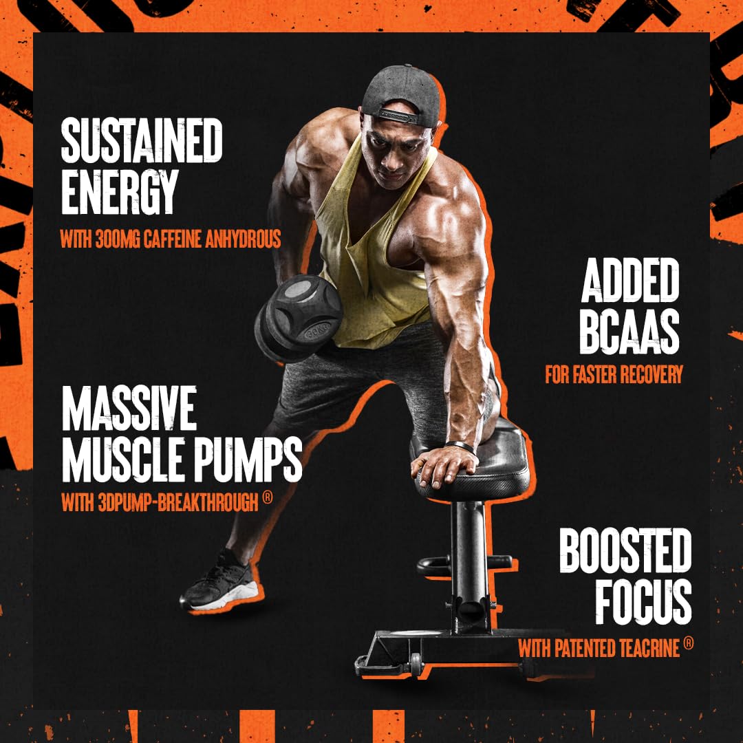Animal Primal Muscle Hydration + Preworkout Powder - Contains Beta Alanine, 3DPump, Caffeine & Electrolytes - Improves Energy, Focus, Endurance & Absorption - Strawberry Watermelon Flavor, 17.9 oz
