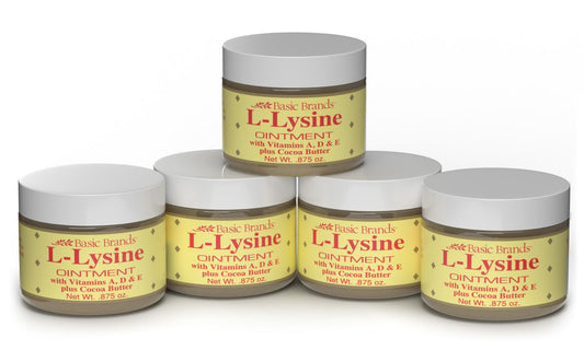 Basic Organics L-Lysine Ointment 0.87 oz (Pack of 5)