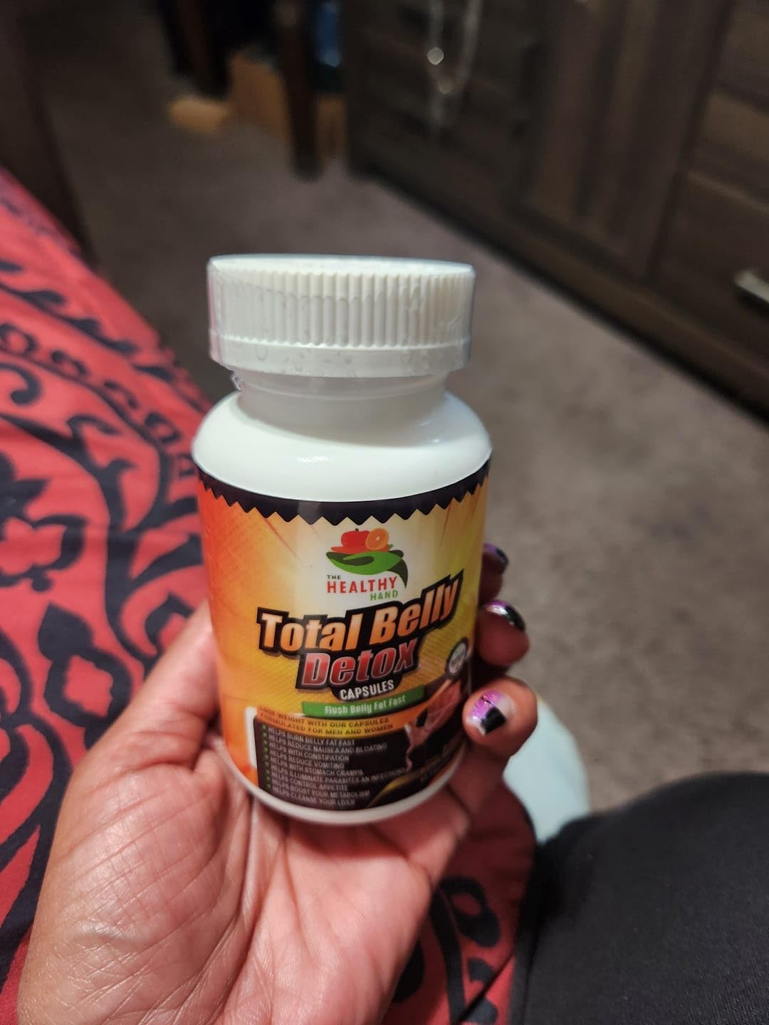 THE HEALTHY HAND Colon Cleanser Total Belly Detox Capsules - Gut Health Support 30 Days Program