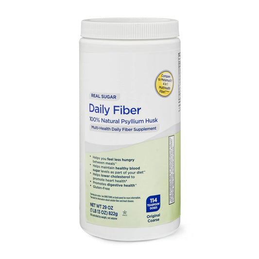 Daily Fiber Powder 29 oz - 114 Teaspoon Doses, Soluble Fiber Supplement Powder, Unflavored Fibra Supplement, Fibre Support for Digestive Wellness. (Pack of 1)
