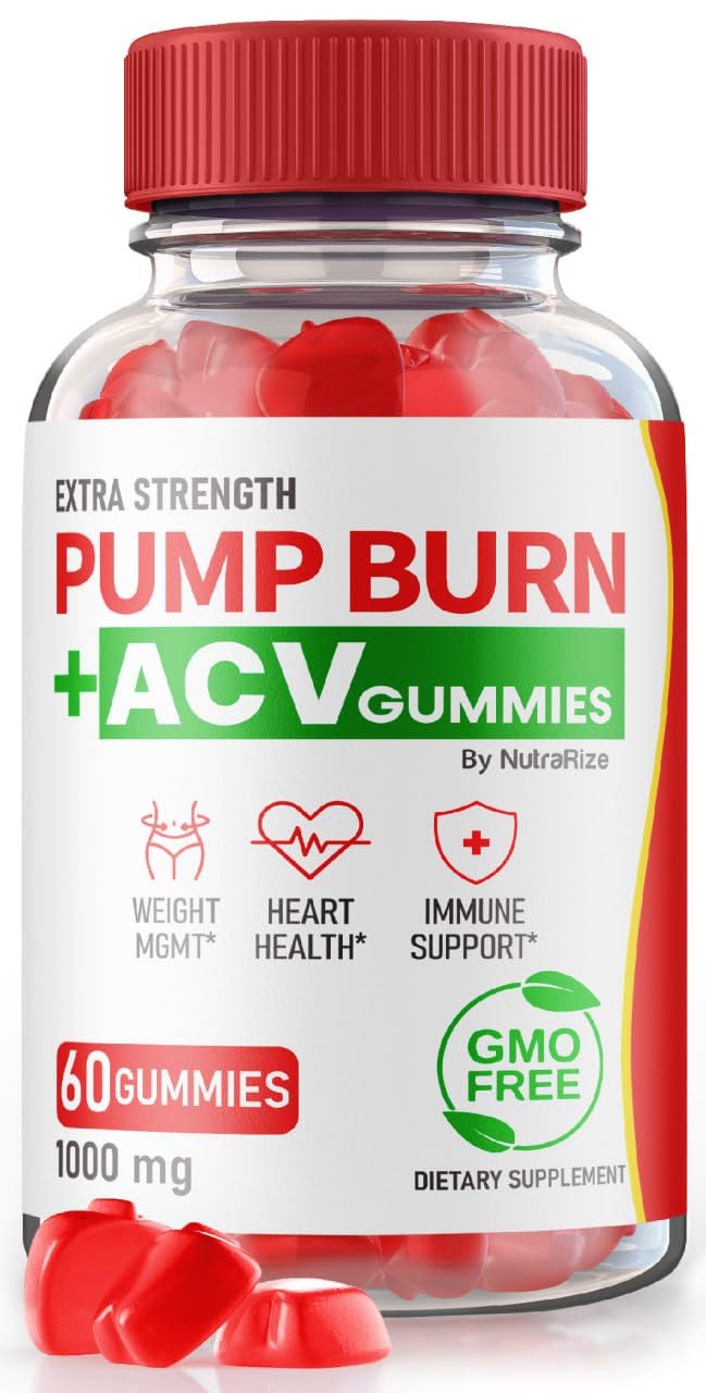Pump Burn ACV Gummies - Pump Burn Keto ACV Gummies, Pump Burn + ACV Gummies for Advanced Weight Loss, Maximum Strength, Keto + ACV Gummy, PumpBurn Gomitas Reviews (60 Gummies)