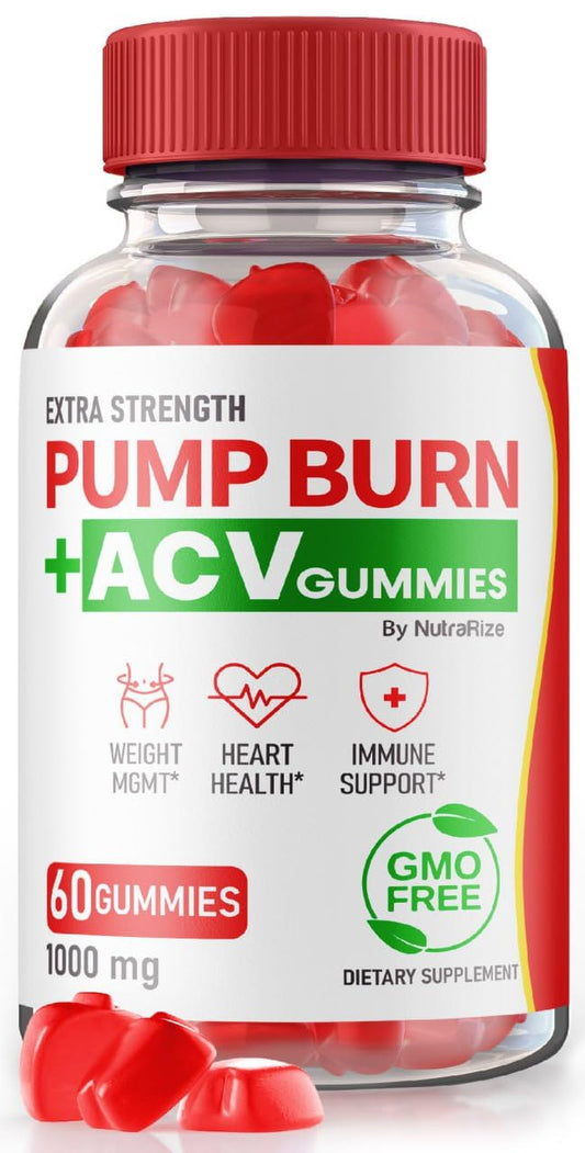 Pump Burn ACV Gummies - Pump Burn Keto ACV Gummies, Pump Burn + ACV Gummies for Advanced Weight Loss, Maximum Strength, Keto + ACV Gummy, PumpBurn Gomitas Reviews (60 Gummies)