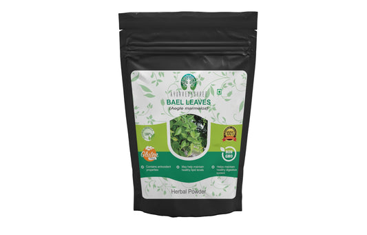 AYURVEDASHREE Bilva Powder - Bael Leaves Powder - Aegle marmelos -50 Gm - Supports Proper Function of The Bowels