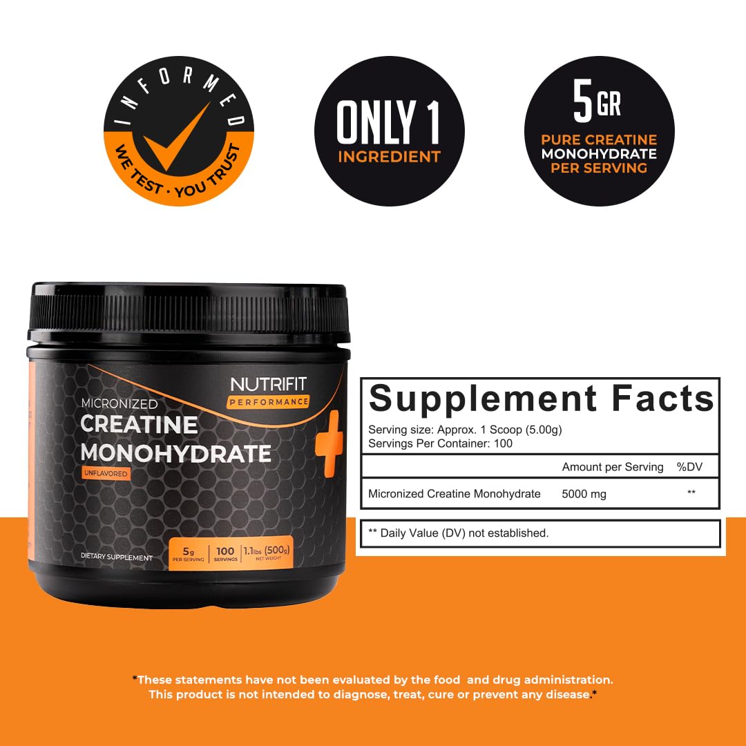 NUTRI PLUS FIT Micronized Creatine Monohydrate