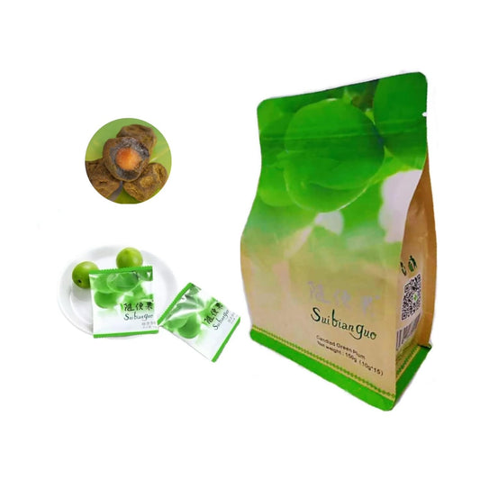 *90 Days Fermented Green Plum Japanese Apricot** - 100% Natural, Antioxidants, Digestive Support, Vegan, Gluten-Free, No Preservatives, 6 Bags (90 Packs)