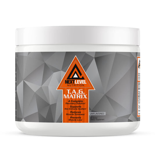 Next Level Nutrition TAG Matrix Unflavored | Glutamine Intra Workout Amino Recovery Powder | 30 Servings