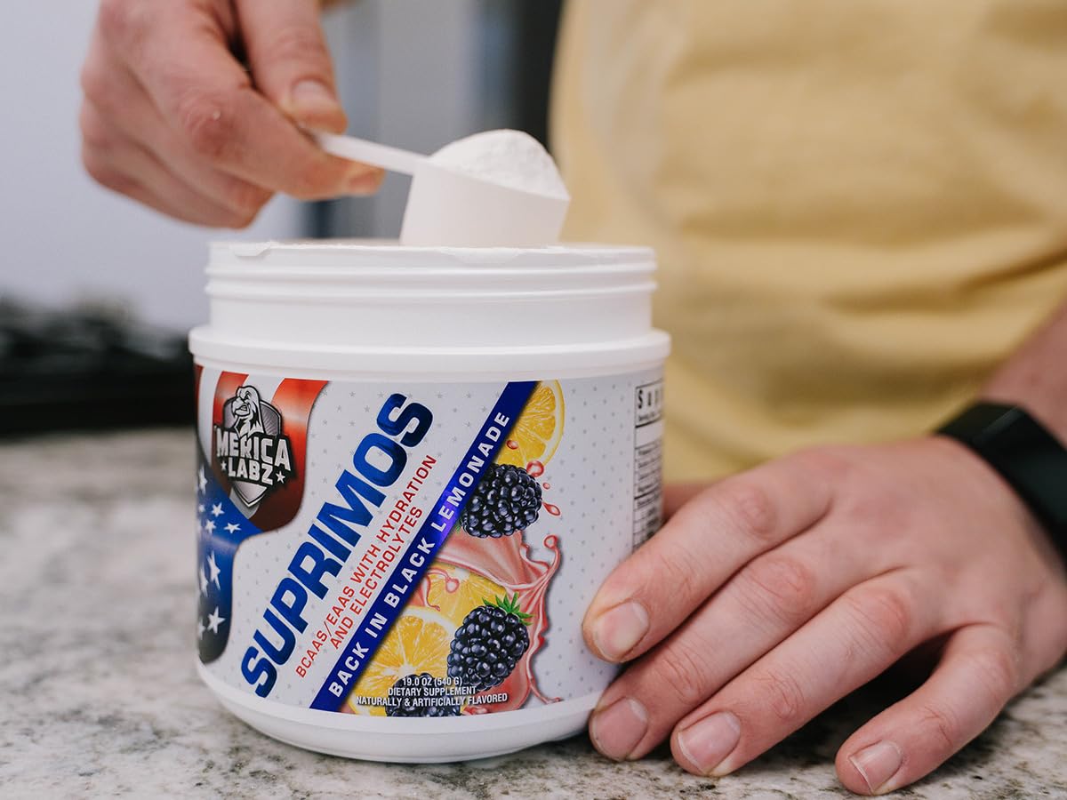 'Merica Labz Suprimos BCAA/EAA Supplement with Eletrolytes for Maximum Performance and Endurance 30 Servings (19th Hole)