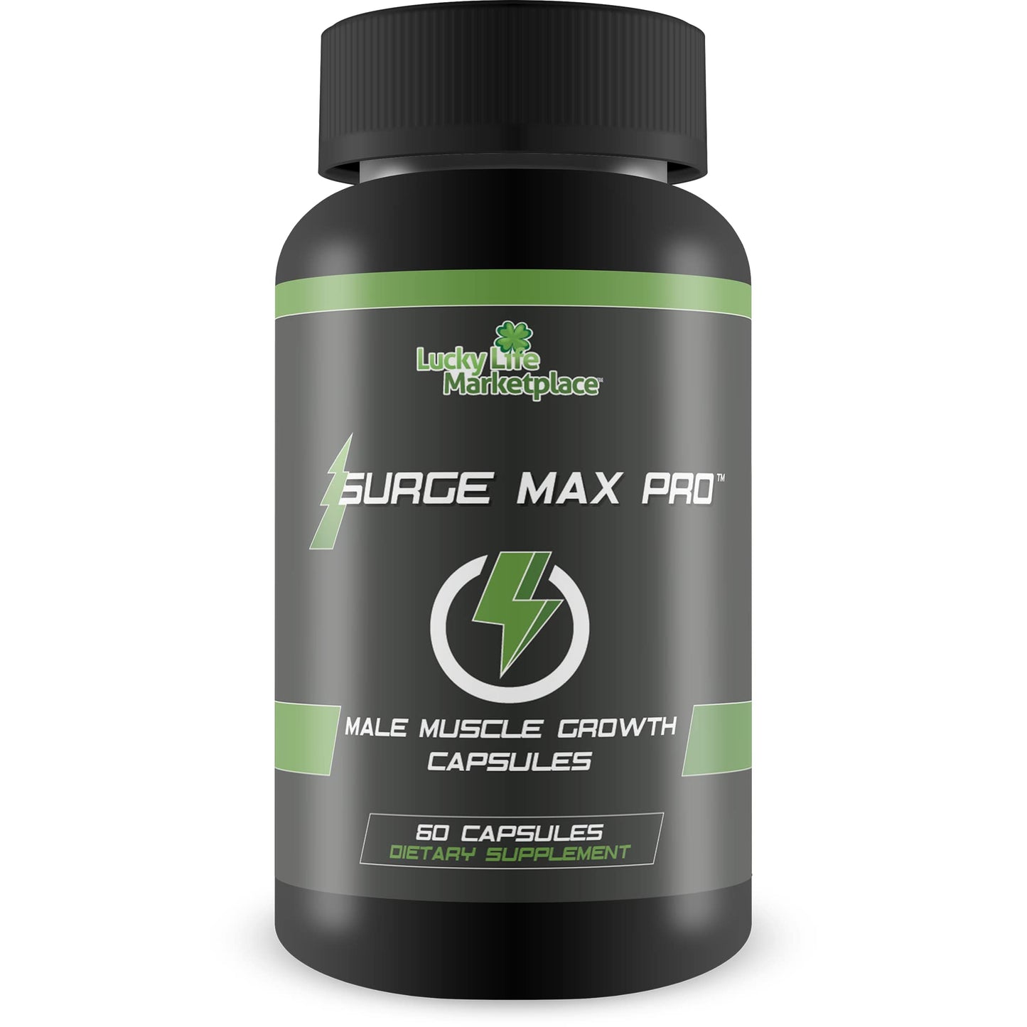 Surge Max Pro - Muscle Growth Formula - Enhance Power, Strength, Stamina, & Energy - Explosive Muscle Pump - Big Gains - Aid Oxygen & Nutrient Delivery to Muscles - L-Arginine - Build Muscle Mass