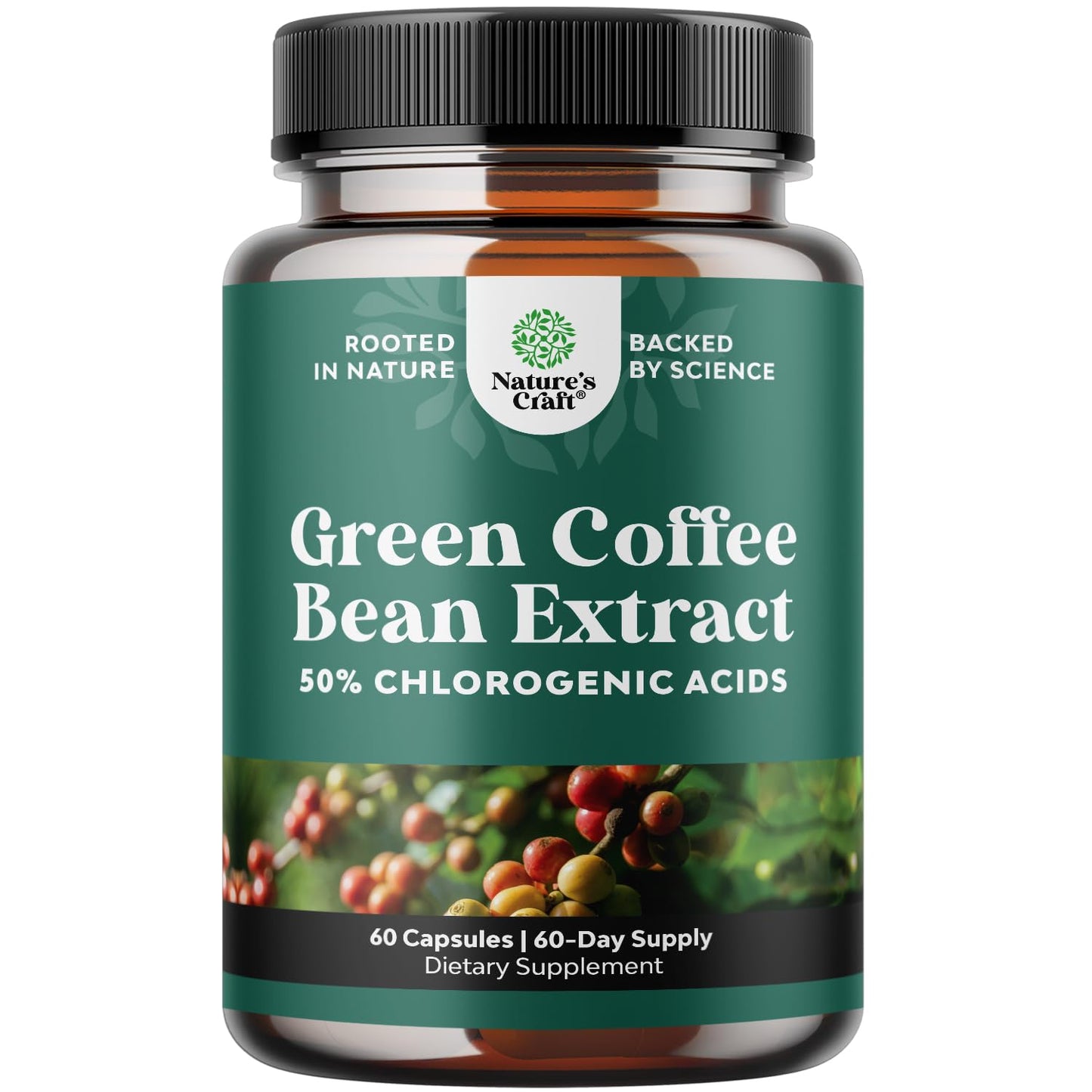 Green Coffee Bean Extract for Weight Loss - Natural Appetite Suppressant for Weight Loss for Women - Herbal Fat Burners for Women and Men for Weight Loss Support and Improved Daily Energy and Immunity