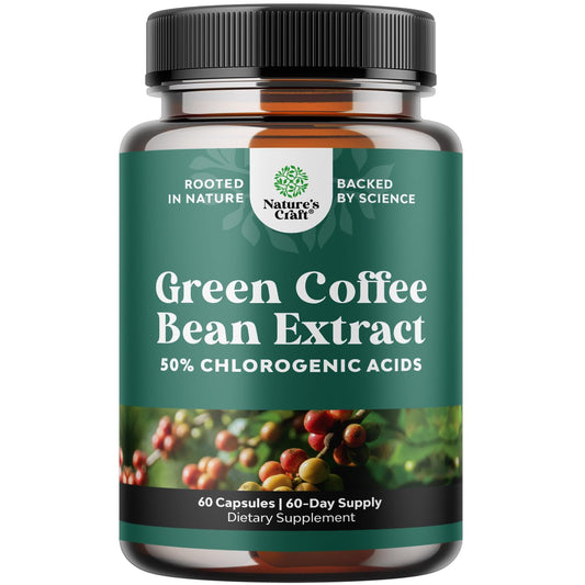 Green Coffee Bean Extract for Weight Loss - Natural Appetite Suppressant for Weight Loss for Women - Herbal Fat Burners for Women and Men for Weight Loss Support and Improved Daily Energy and Immunity
