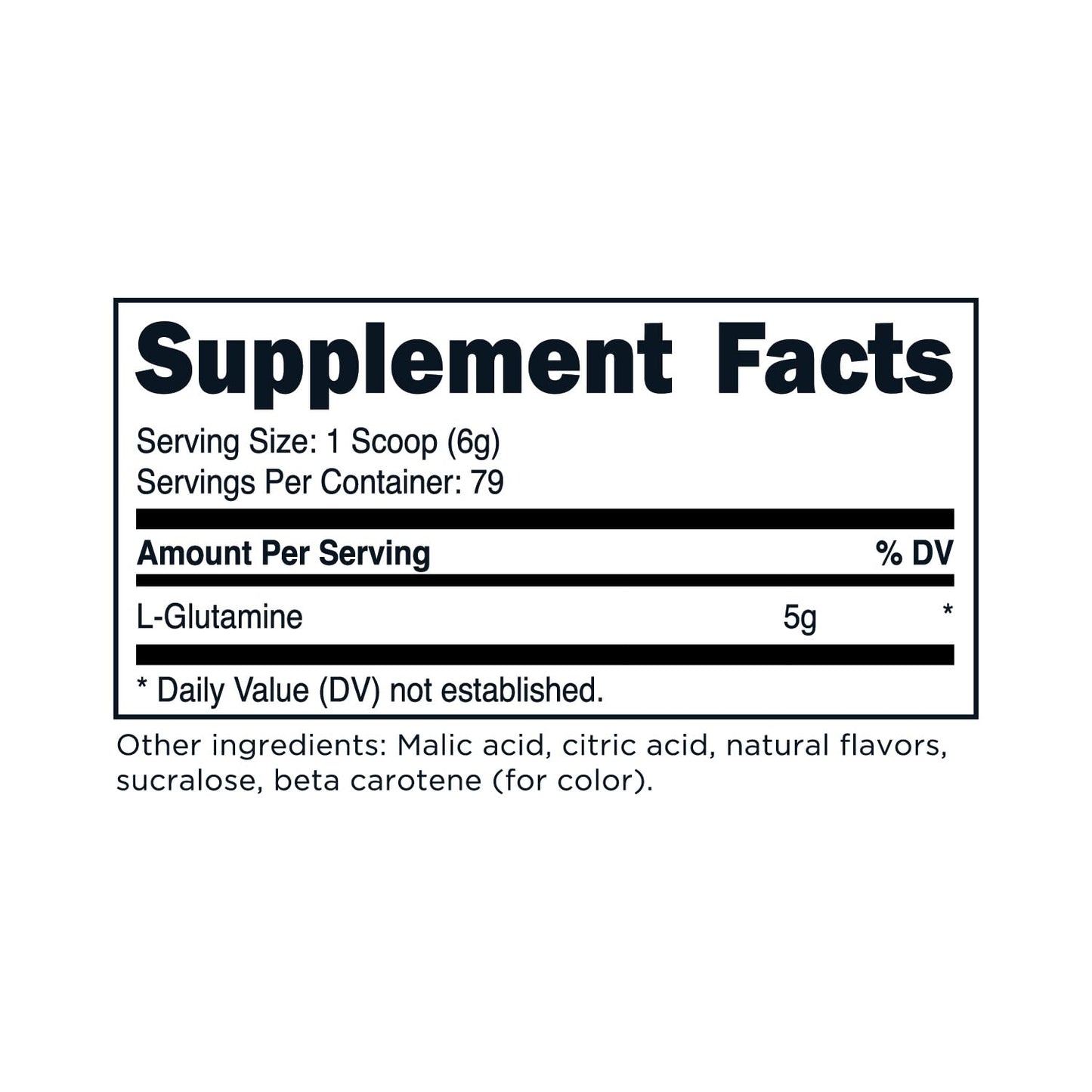 TransformHQ L-Glutamine Powder 500g (Tropical Whip) - Gluten Free, Non-GMO