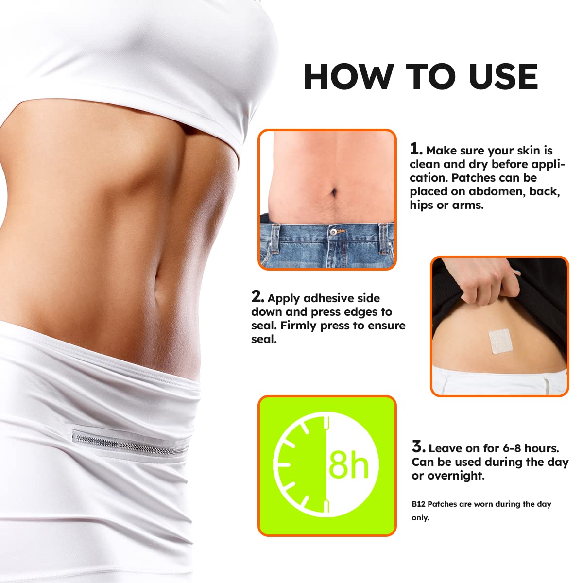 Garcinia Cambogia Herbal Belly Patch - Natural Patch (64 Count)